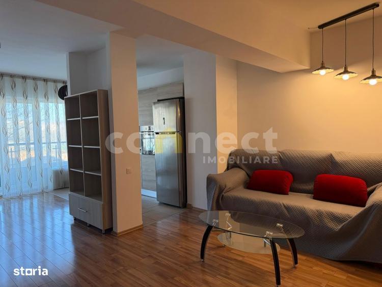 Apartament cu 2 camere semidecomandat, mobilat în Plopilor