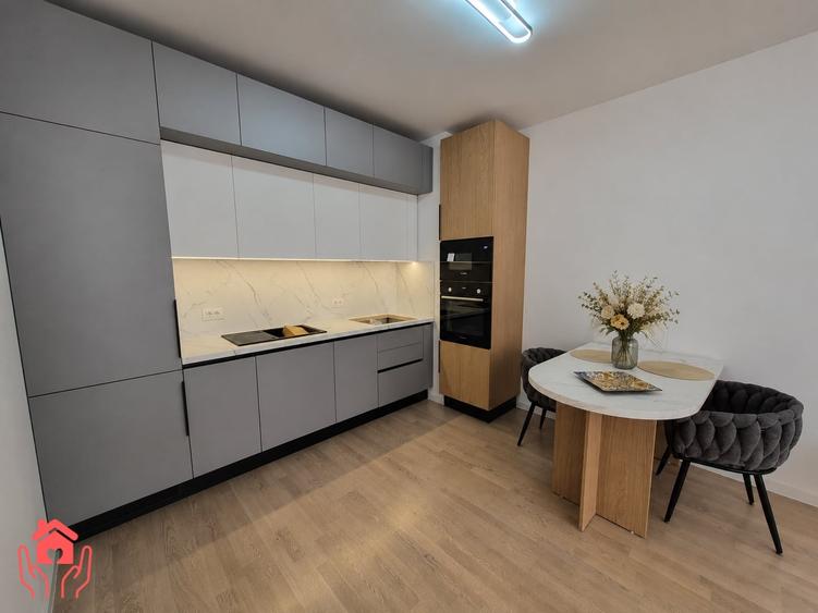Apartament cu 2 camere semidecomandat, mobilat în Băneasa
