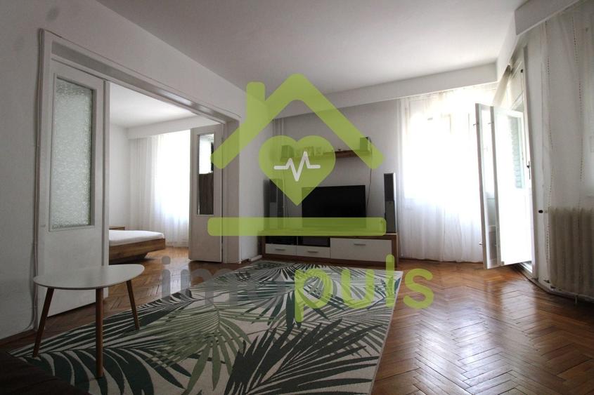 Apartament cu 3 camere circular, mobilat în Take Ionescu