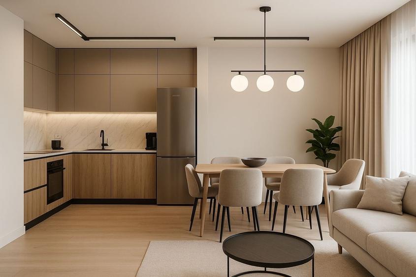 Apartament cu 2 camere semidecomandat în Pipera — fotografia 1