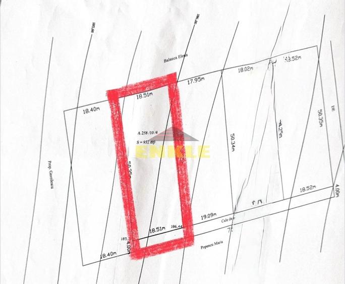 Teren agricol extravilan de 932 mp, în Periferie