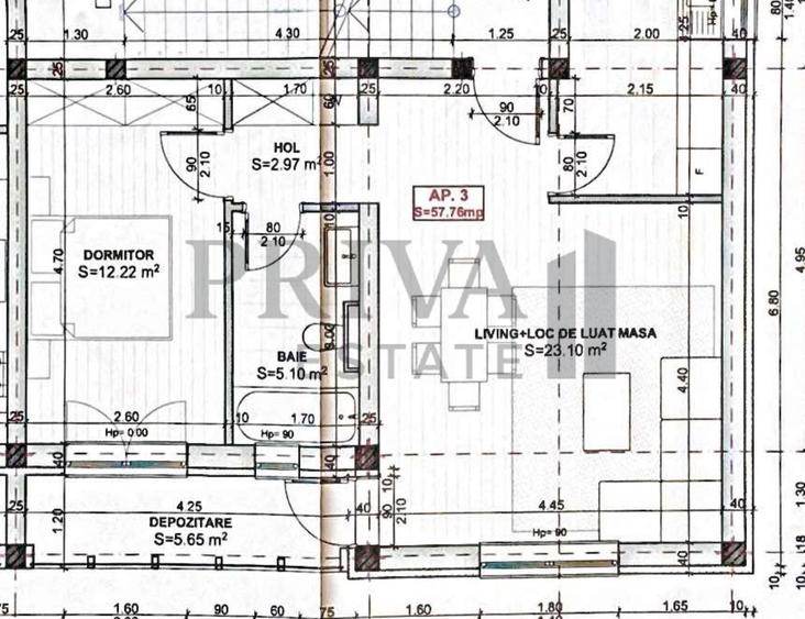 Apartament cu 2 camere decomandat în Giroc