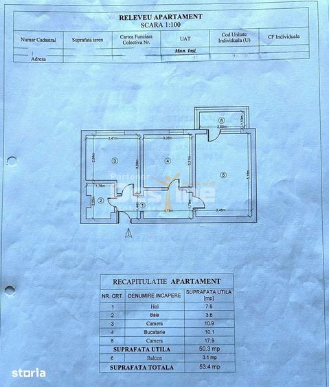 Apartament cu 2 camere decomandat, mobilat în Târgu Cucu