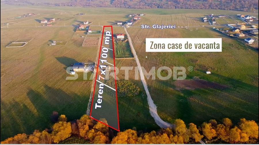 Teren Construcții intravilan de 1100 mp, în Glăjărie