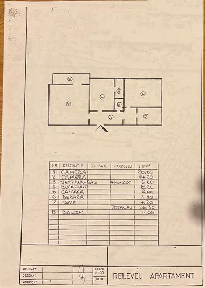 Apartament cu 2 camere decomandat în Nerva Traian