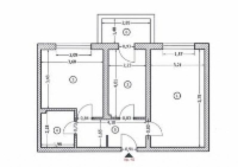 Apartament cu 2 camere decomandat în Sălaj
