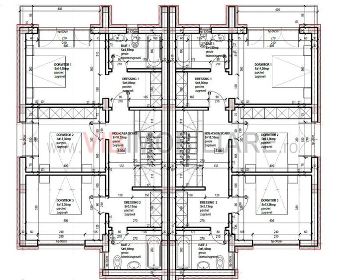 Zona Chitila – strada Ana Ipătescu | Vilă individuală cuplată P+1 | construcție - 17