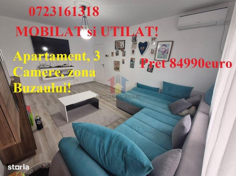 Apartament cu 3 camere în Buzaului