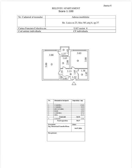 Apartament cu 2 camere decomandat în Berceni