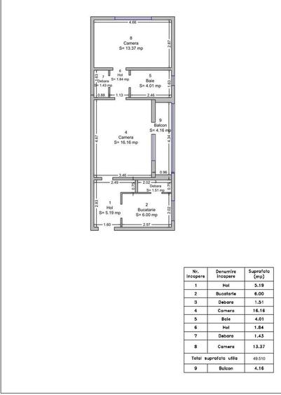 Apartament cu 2 camere, zona Gheorghe Lazăr - 22