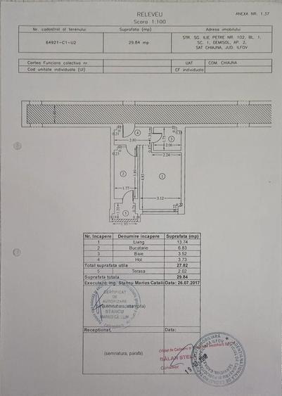 Garsonieră decomandată în Chiajna