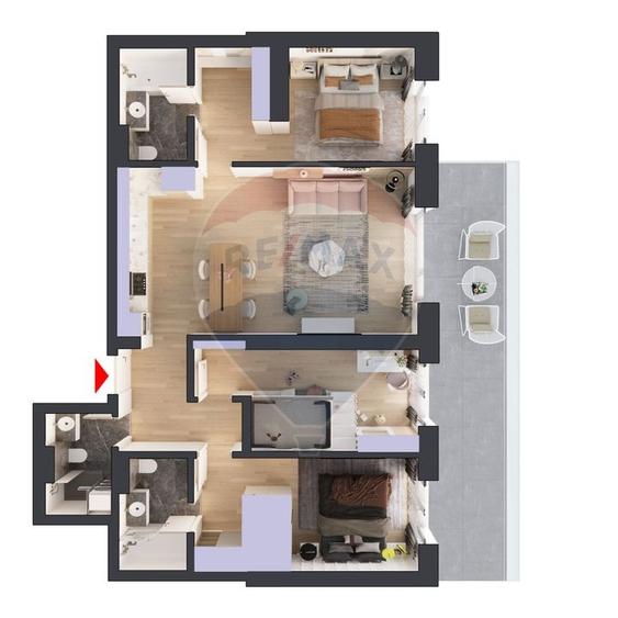 Apartament cu 4 camere decomandat în Obor — fotografia 1