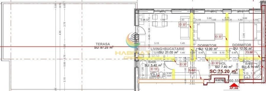 Apartament cu 3 camere semidecomandat în Theodor Pallady