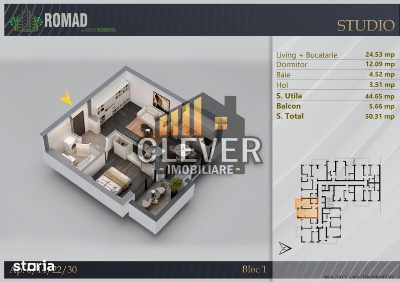 Apartament cu 2 camere în Theodor Pallady