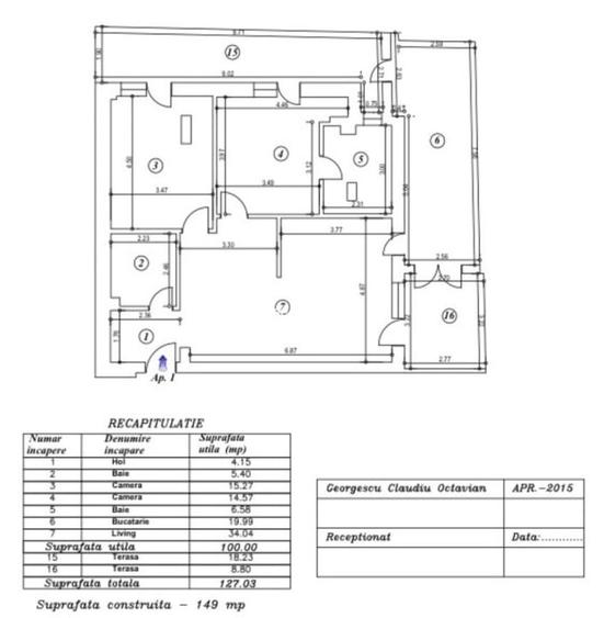 Apartament 3 Camere|Aviatiei Serbanescu Aurel Vlaicu|Parcare - 12