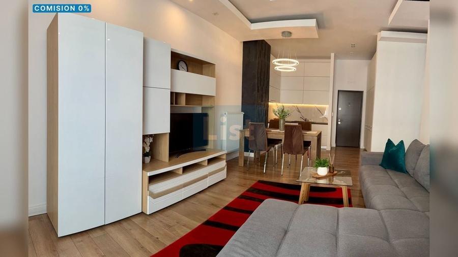 Apartament cu 2 camere semidecomandat, mobilat în Central