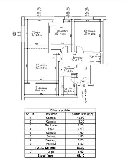 Apartament Luminos | Sala Sporturilor - 1