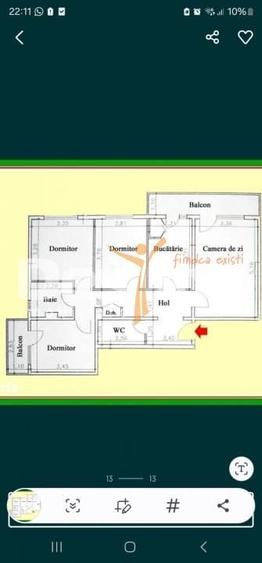 Apartament cu 4 camere decomandat, mobilat în Nord
