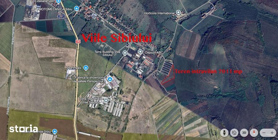 Teren de 7011 mp, în Viile Sibiului