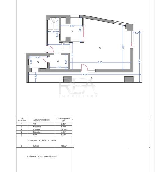 Apartament cu 5 camere decomandat, mobilat în Aviatorilor