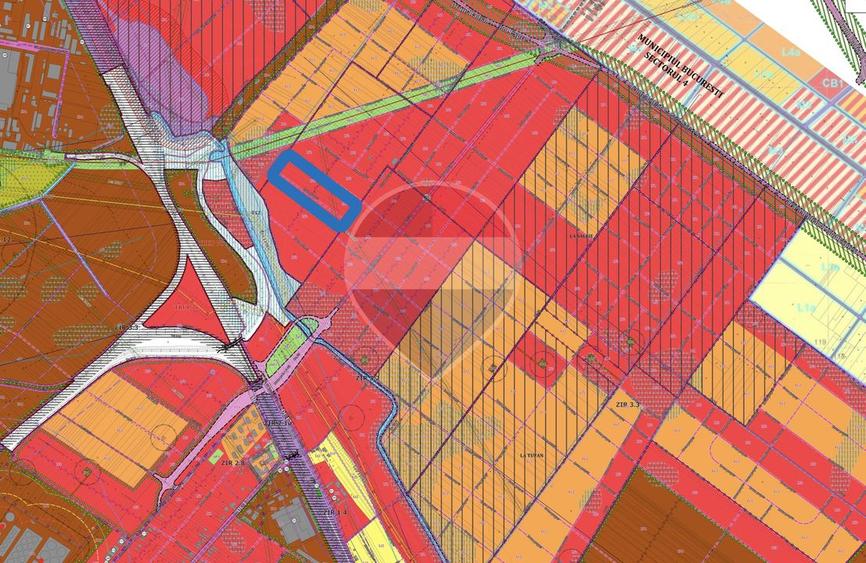 Teren Construcții intravilan de 6053 mp, în Jilava