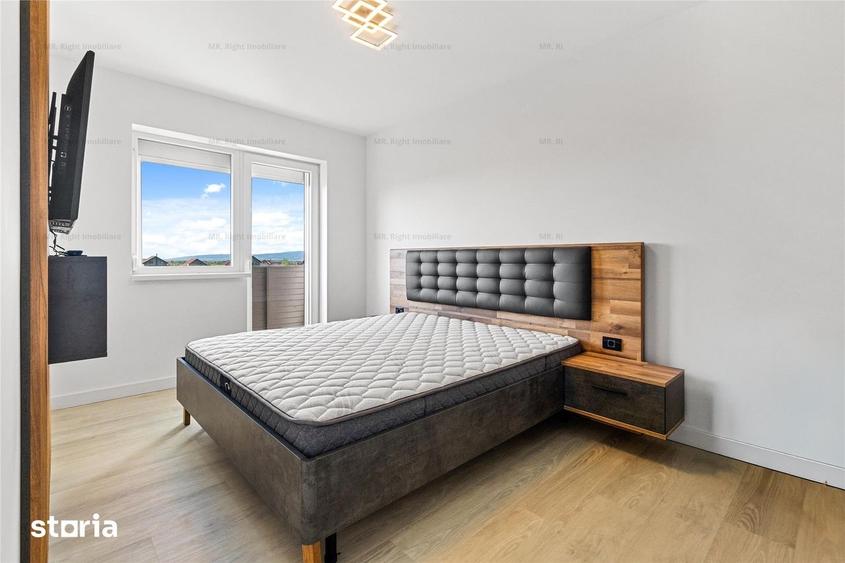 Apartament cu 3 camere decomandat, mobilat în Sânpetru