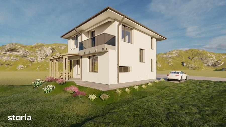 Casă cu 5 camere cu Teren 500 Mp în Chinteni