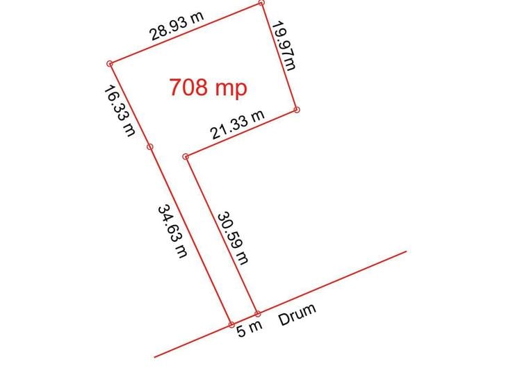 Teren intravilan 708 mp Rediu | Acces privat - 1