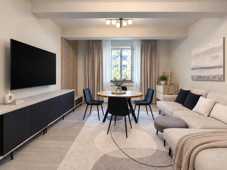 Apartament cu 3 camere decomandat, mobilat în Vatra Luminoasă