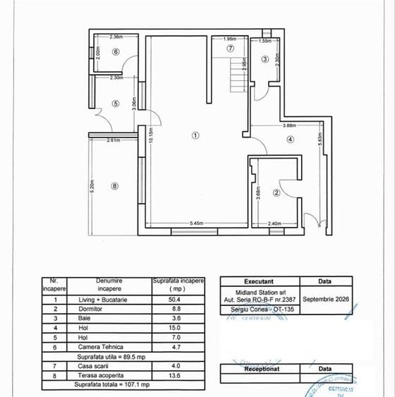 Casă cu 5 camere cu Teren 235 Mp în Pipera