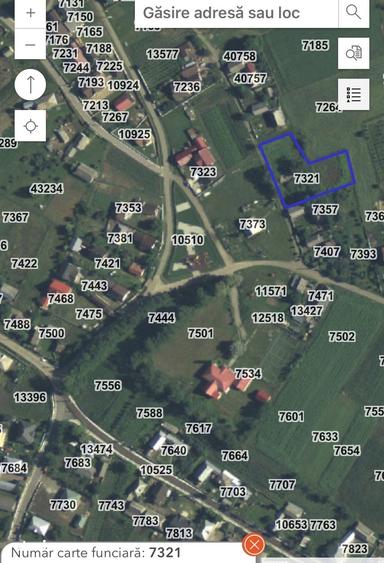 Teren de 2000 mp, în Moara