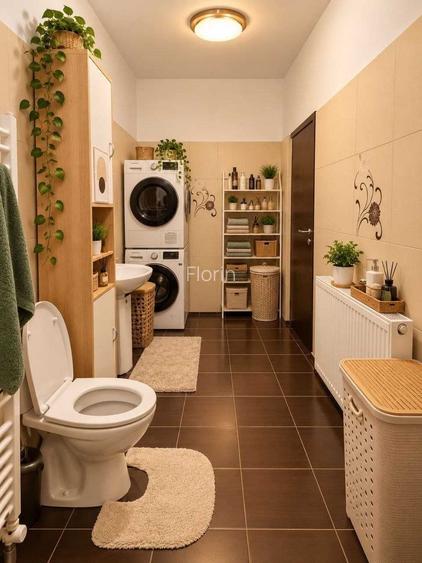 2 Camere Renovat 58.7MP Podul Constanta-Bucurestii Noi-Soseaua Chitilei Mobilat Utilat Complet Clasa A-Centrala Proprie in spate Akcent City Marmura