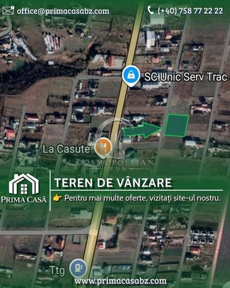 Teren de 1947 mp, în Poșta Câlnău