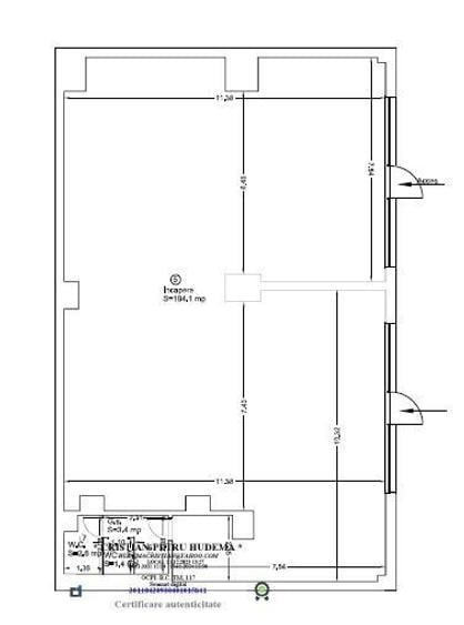 Spațiu comercial, de 201.5 mp, în Complex Studențesc