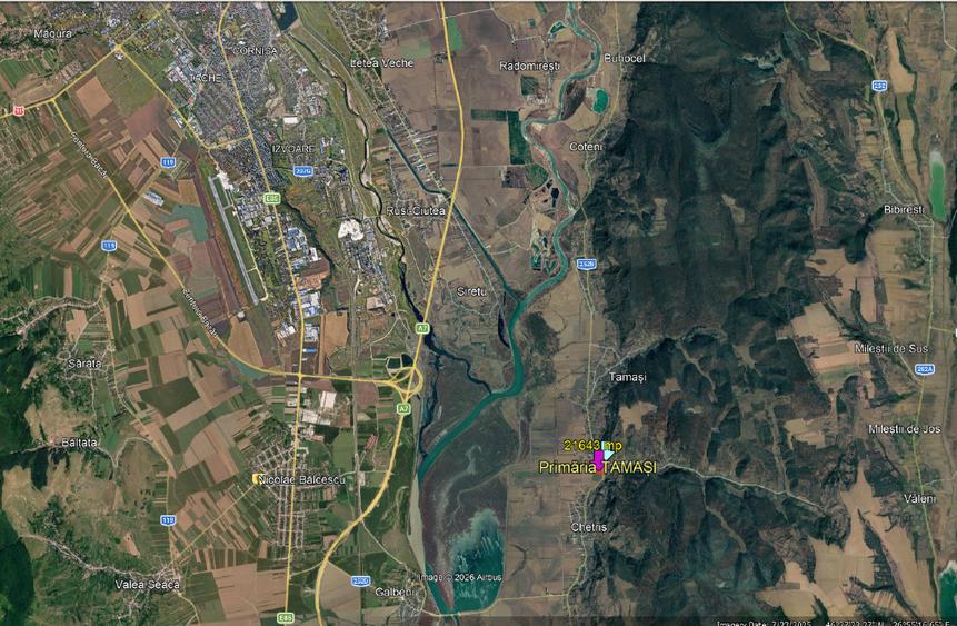 Teren Construcții intravilan de 21643 mp, în Tamași