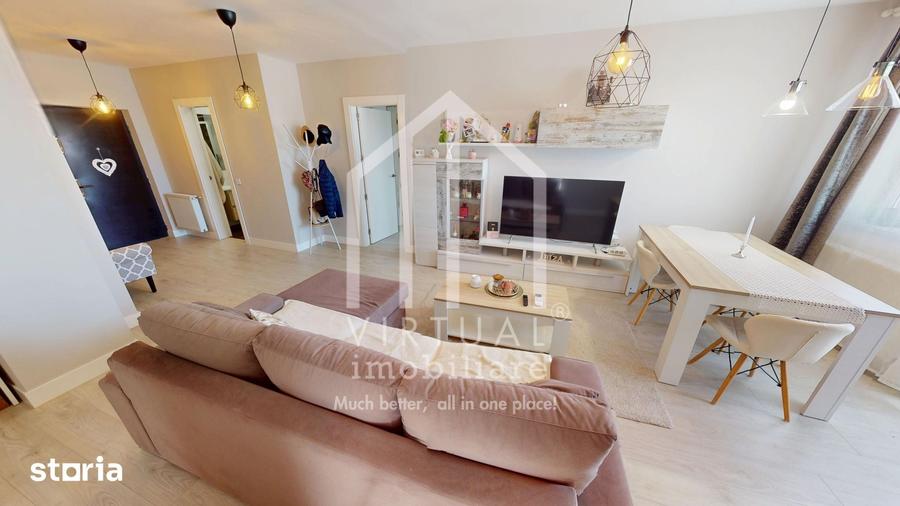 Apartament cu 3 camere, mobilat în Turnișor
