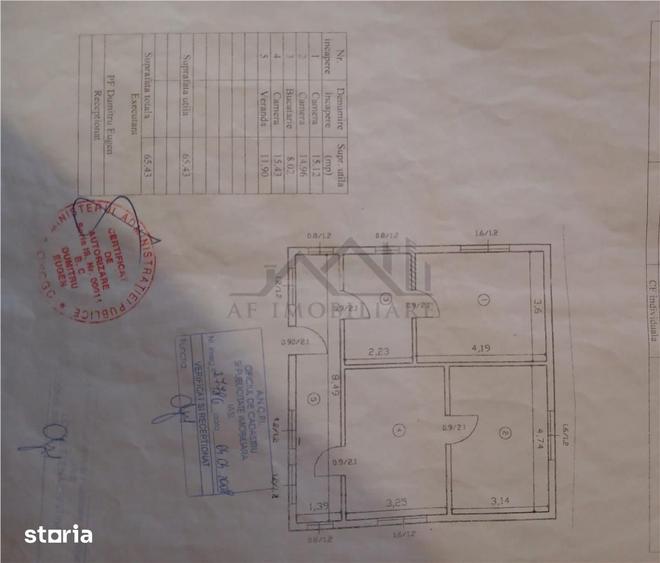 Casă cu 3 camere cu Teren 616 Mp în Bârnova