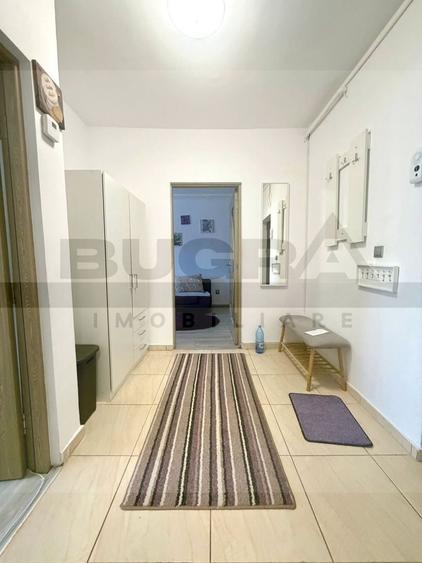 Apartament cu 2 camere semidecomandat, mobilat în Baciu