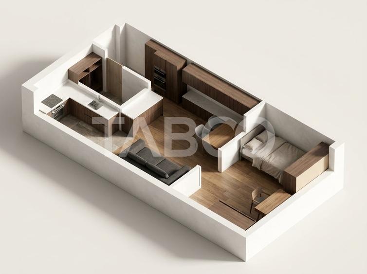 Apartament cu 2 camere semidecomandat, mobilat în Gheorgheni