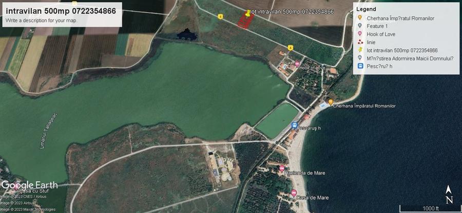 Teren Construcții intravilan de 500 mp, în 23 August
