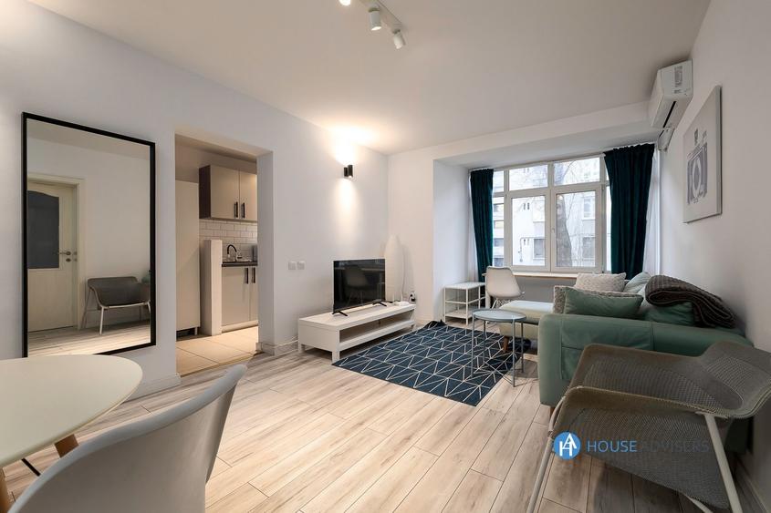 Apartament cu 2 camere, mobilat în Barbu Văcărescu