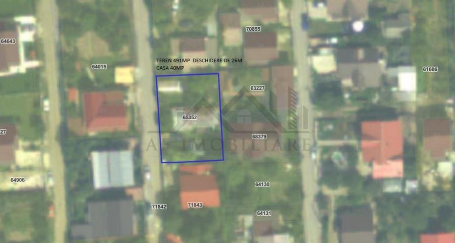 Teren de 491 mp, în Ciurea