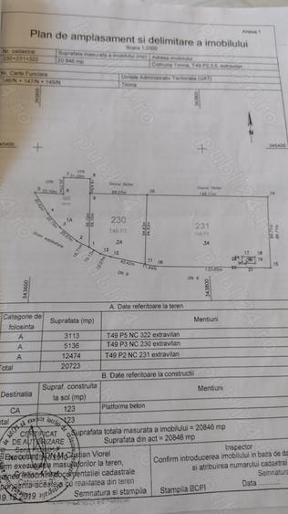 Teren de 20000 mp, în Valea Ursului (Tâmna)