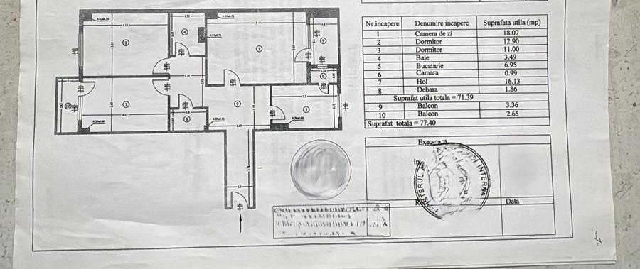 Apartament 3 Camere Decomandat, Renovat, Mobilat , Utilat  L355A - 11
