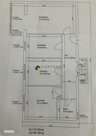 Apartament Calea Bucuresti Zona Judetean Decomandat - 3