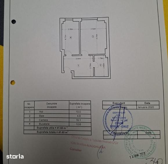 Garsonieră decomandată în Central