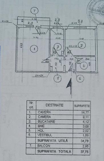 Apartament cu 2 camere decomandat în Brâncoveanu