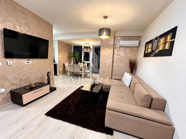 Apartament cu 2 camere semidecomandat, mobilat în Soarelui