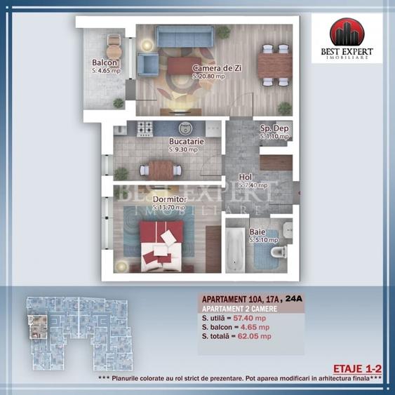 2 Camere | Bloc Nou | Direct Dezvoltator | Parcare Inclusă | Mutare Rapidă - 2
