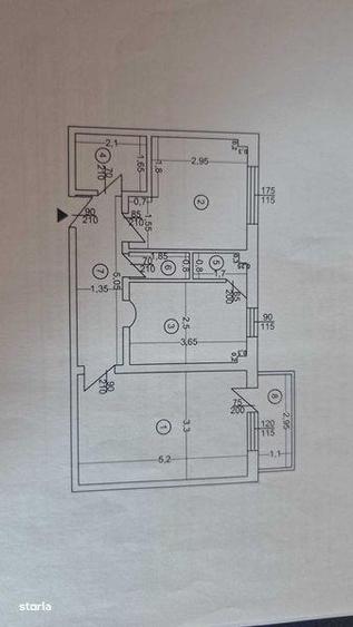 Vand apartament 2 camere decomandat etj 1 din 4 - 6
